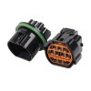 Black 10 Pin Automotive Waterproof Connector 2.8 Male Female Headlamps Led Car Socket Sensor Connector