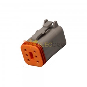 6-polige DT-Buchse ohne Kontakte Elecbee Wasserdichter Auto-Steckverbinder Automotive Sealed DT06-6S