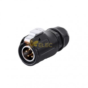 2 Pin Male Plug LP20 Series Waterproof Connector IP67 Power Connector 20A 500V AC
