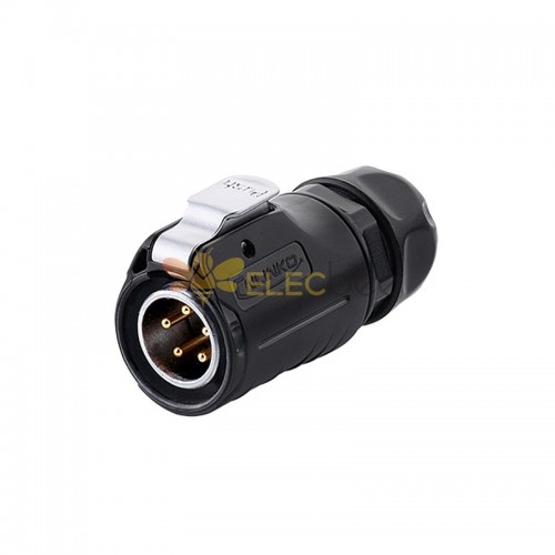 5 Pin Male Plug LP20 Series Waterproof Connector IP67 Power Connector 20A 500V AC