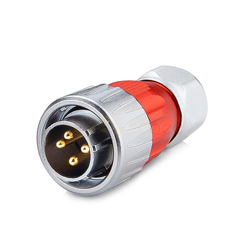 DH20 500V 20A Solder Wire Power Cable Conector Plug And Socket 4 Pin Metal Shell Waterproof Industrial Connector