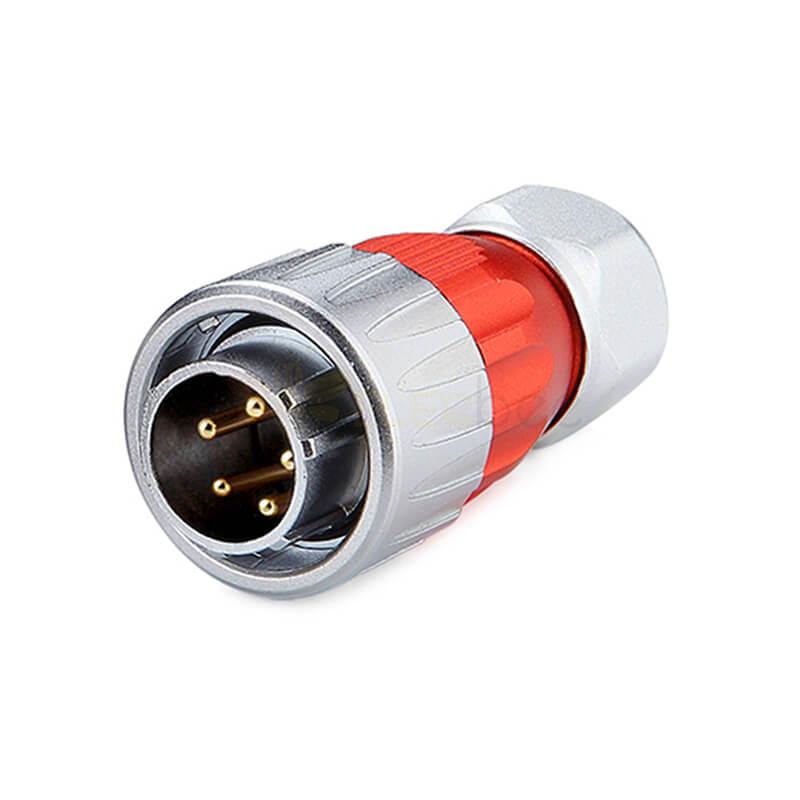 DH20 5 Pin Female Male Metal 500V 12A Shell Aviation Connector Power Cable Electrical Plug Socket Waterproof For Led Charge Port