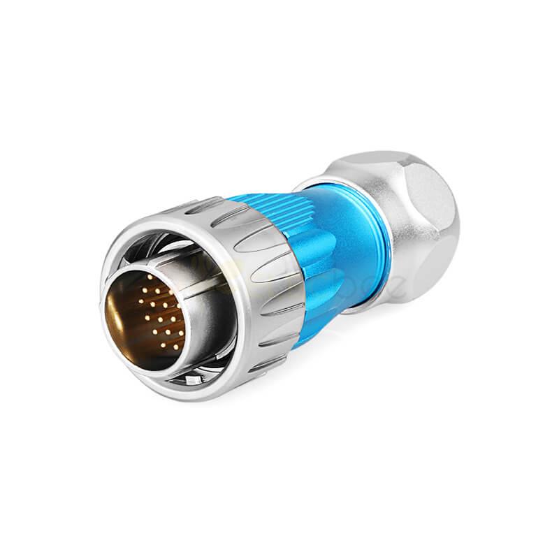Zinc Alloy DH24 IP67 Waterproof Aviation Connector M20 24 Pin Male Plug Female Socket Connector For Auto Diagnostic Tools 150V 5A Formal Mount