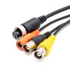 10pcs 4 Pin GX12 Female Connector Cable 1M to BNC DC Adapter for Automotive Vehicle Back View Camera