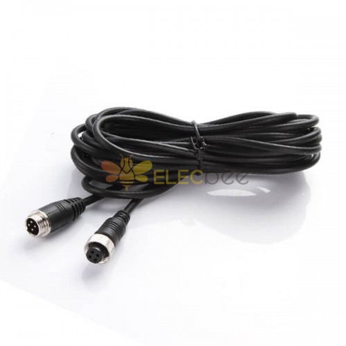 10pcs 4 Pin Male to Female Aviation Cable 1M for Car Monitor CCD CMOS Camera