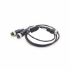 10pcs 4Pin Aviation Cable Connector One Male to Two Female Waterproof Extension Cable 1M