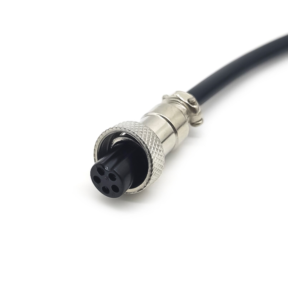 10pcs 5P 12mm Air GX12 cable hembra enchufe de un solo extremo de conexión de aviación enchufe enchufe enchufe cable 1M