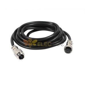 10pcs GX12-2 Pin Stecker zu weiblichen Kabel Kabelkabel gerade Stecker und weibliche Stecker 1M