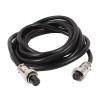10pcs GX12-4 pin Double Ended Female Cable Cordset Circular Aviation Connector with 1M Plug Cables