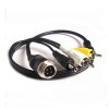10pcs GX12 4 Pines cable del conector macho a DC RCA CCTV cámara cable 1M
