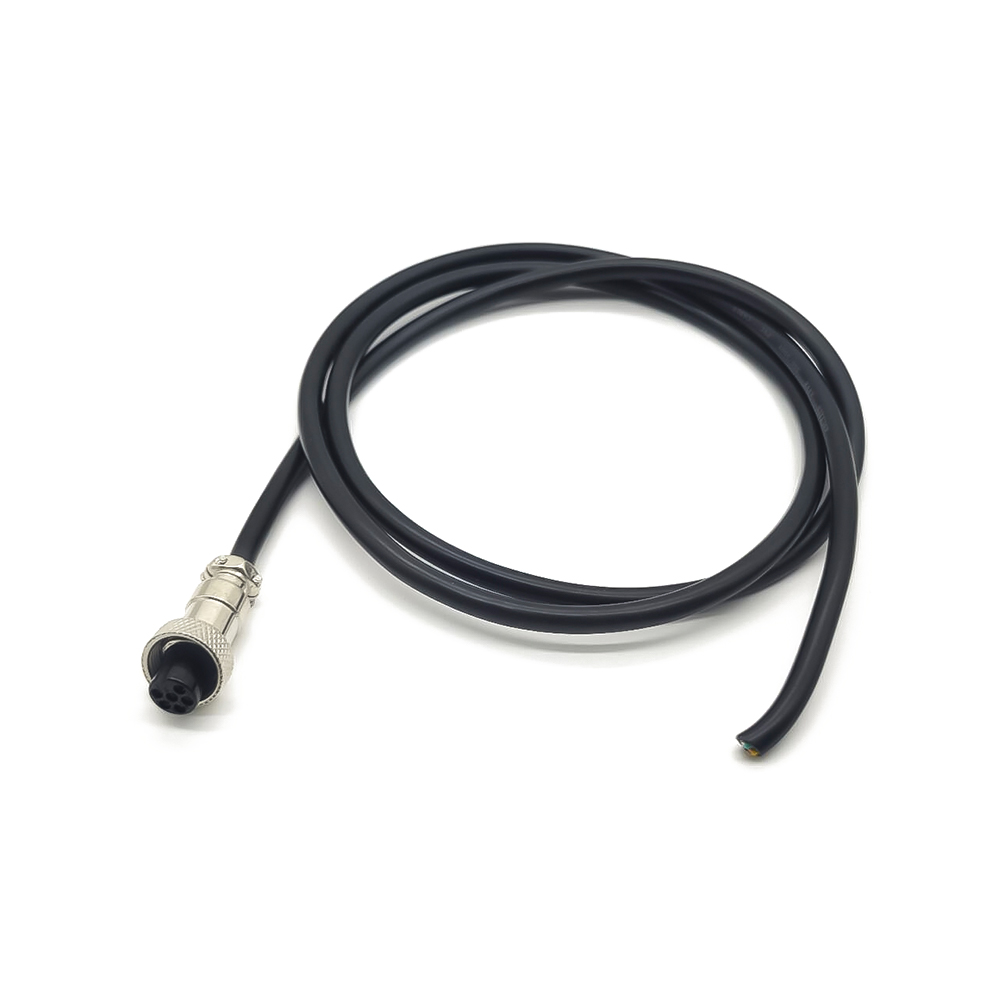 10pcs GX12 6 Pin hembra enchufe cable hembra enchufe de aire con cable de extremo único