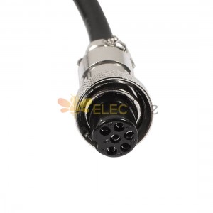 10pcs GX12 6 Pin Female Plug Cable Female Air Plug with Single End Cable 1 Meter