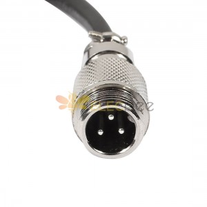 10pcs GX12 macho cordset 3 pin a tope tipo conector de extremo único cable 1M