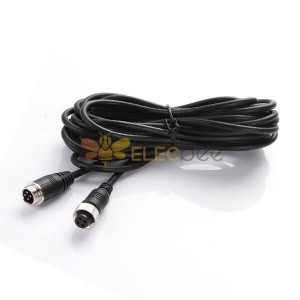 4 Pin Aviation Extension Cable 1M Male to Female for Car Monitor CCD CMOS Camera