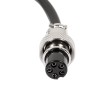 GX12 5芯母頭電纜線焊接帶線航空插頭線1M