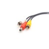 Adaptador de cable de aviación GX12 4 pines cable del conector macho a DC RCA CCTV cámara cable 1M
