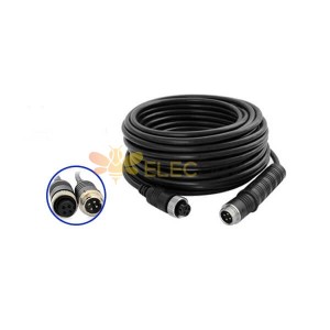Aviation Coaxial Cable 1M GX12 4Pin Extension for Car Monitor System