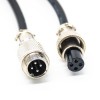 Cable Male To Female GX12 4 Pin Aviation Socket Connector Plug Cable 1M