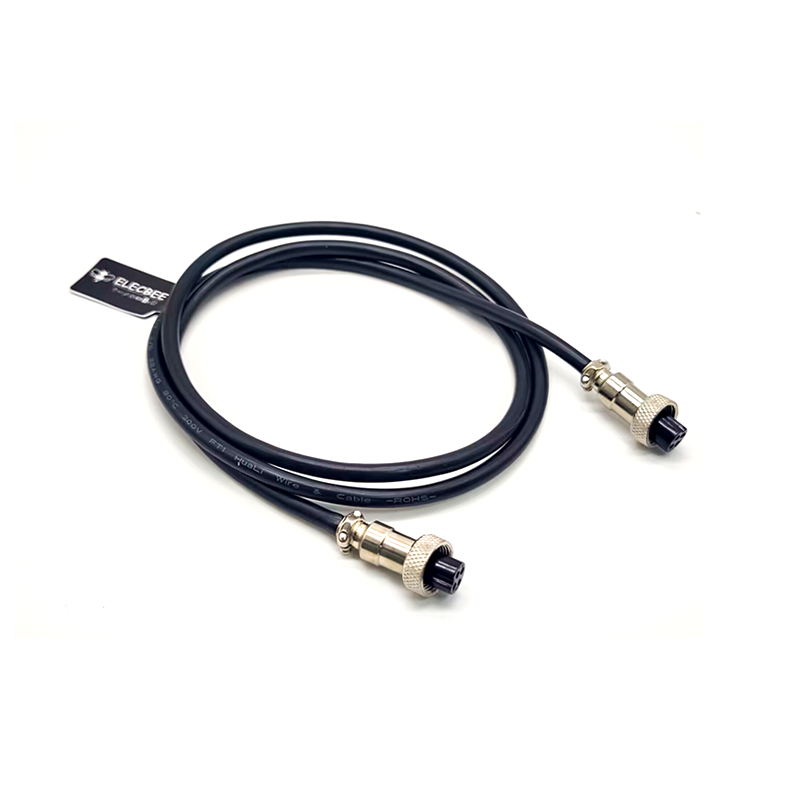 Double Female Cable Connector GX12-4 pin Circular Aviation with 1M Plug Cables