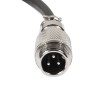 GX12 Aviation Plug 3 Pin Butt Joint Type Connector Single Ended Cable 1M