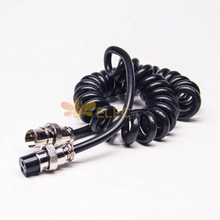 GX12 Connector 2 Pin Cable Corsets Straight Female Pulg to Male Pulg For Cable 3M