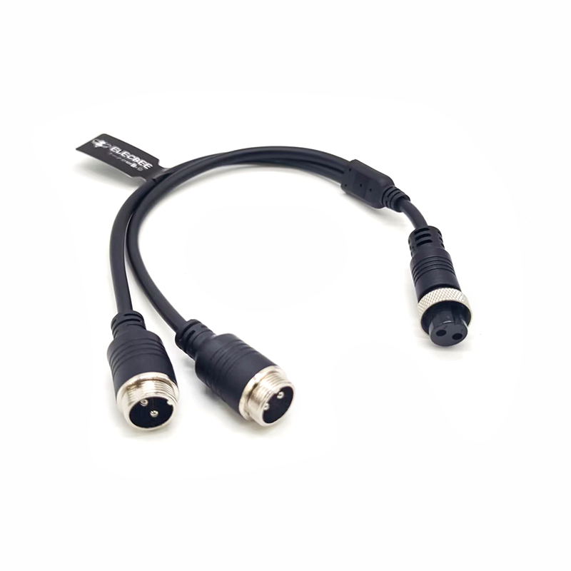 GX16 2-контактный прямой кабель «мама-папа» Y типа от 1 до 2 20 см