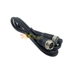Waterproof Aviation Cable Connector 4 Pin GX12 Male to Female Air Plug Extension Cable 1M