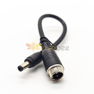 GX16 Connector 2 Pin Male Straight to DC Plug Cable 16cm