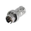 GX16 8 Pin Connector Reverse Straight Male Plug and Female Socket Back Mount Solder Type for Cable