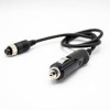 GX12 3 Pin Connector Female To Cigarette Lighter Plug Straight Cable Length 60CM