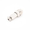 GX12 Connector 4Pin Straight Standard Type Female Pulg to Male Socket Rear Bulkhead Solder Type For Cable