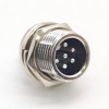 GX12 Connector Front Mount Straight Solder Cable 6 Pin Aviation Male Receptacles