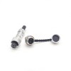 GX12 Connector IP67 Waterproof 2Pin Standard Type Straight Female Plug and Male Socket with Metal Dust Cap