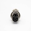 GX12 Plug Standard Type Cable Plug 6 Pin Female Straight Solder Type Aviation Connector