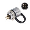 GX12 Standard Type Connector GX12-4 Pin Male and Female for PCB IP67 Waterproof with Metal Dust Cap