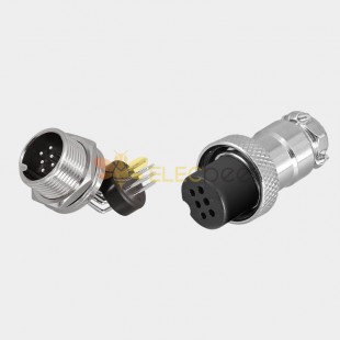 GX16 Right Angled Connector GX16-6 Pin Male and Female Right Angled Socket for PCB
