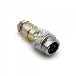GX12 Circular Connector Male Aviation Plug 5 Pin Cable Wires Aviation Connector