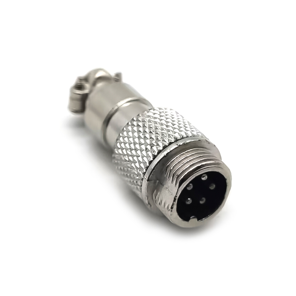 GX12 Circular Connector Male Aviation Plug 5 Pin Cable Wires Aviation Connector