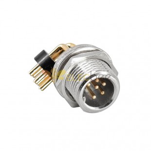 GX12 Right Angled Connector GX12-6 Pin Male Receptacle for PCB
