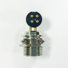 GX12 Standart Tip Konnektör GX12-4 Pin Sağ Açılı Erkek Soket PCB için