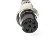 10pcs 1M GX16 Male to Female Plug Cable 7 Pin Aviation Socket Plug Cable 1M