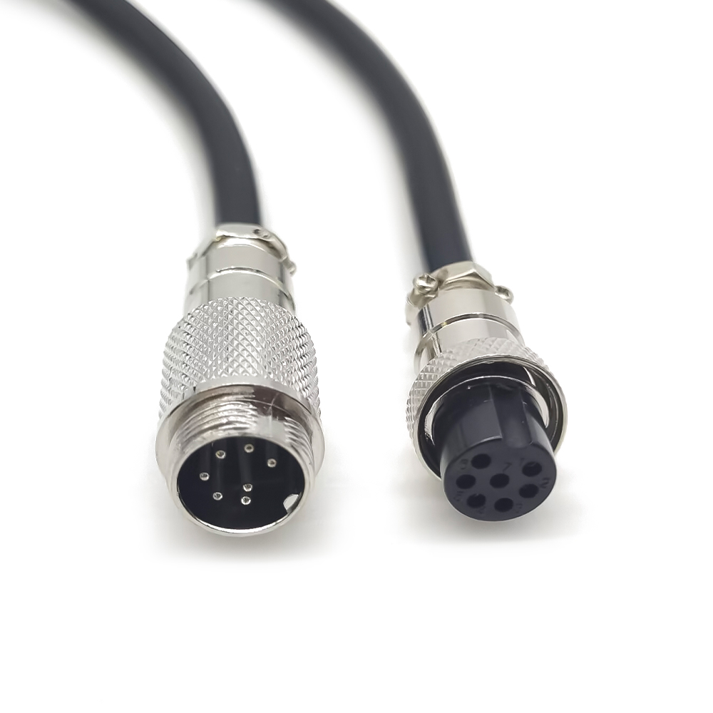 10pcs 1M GX16 Mâle à Femelle Plug Cable 7 Pin Aviation Socket Plug Cable 1M