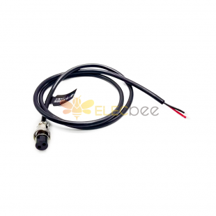 10pcs 2Pin GX16 Cable Cordset Female Aviation Plug with 1M Cable