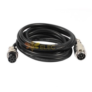 10pcs 8P GX16 Mâle Mâle Air Plug Butt Joint Connecteurs avec câble d'extension 1M