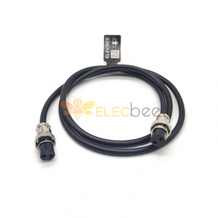 10pcs GX16-2 Pin Double Femelle Air Plug Câble Aviation Socket Plug Cable 1M