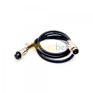 10 pc'lik GX16-2 Pin Erkekten Kadına Kablo Kablo Seti 16mm Havaak Konektörü ile 1M Kablo Teli