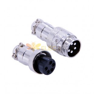 10pcs GX16 Connector Male Female Plug 5 Pin Straight Connector