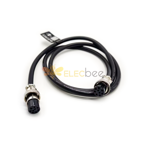 Connettori cavi per l\'aviazione GX16 9 Pin Air Plug Cable Double Female Cable 1M