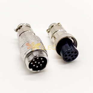Aviation Plug Cable GX16 10 Pin Wire Connector Straight Male and Female