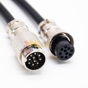 Aviation Plug Socket Connector GX16-10 Male/Female Head Cordset Plug Socket Electrical Cable 1M